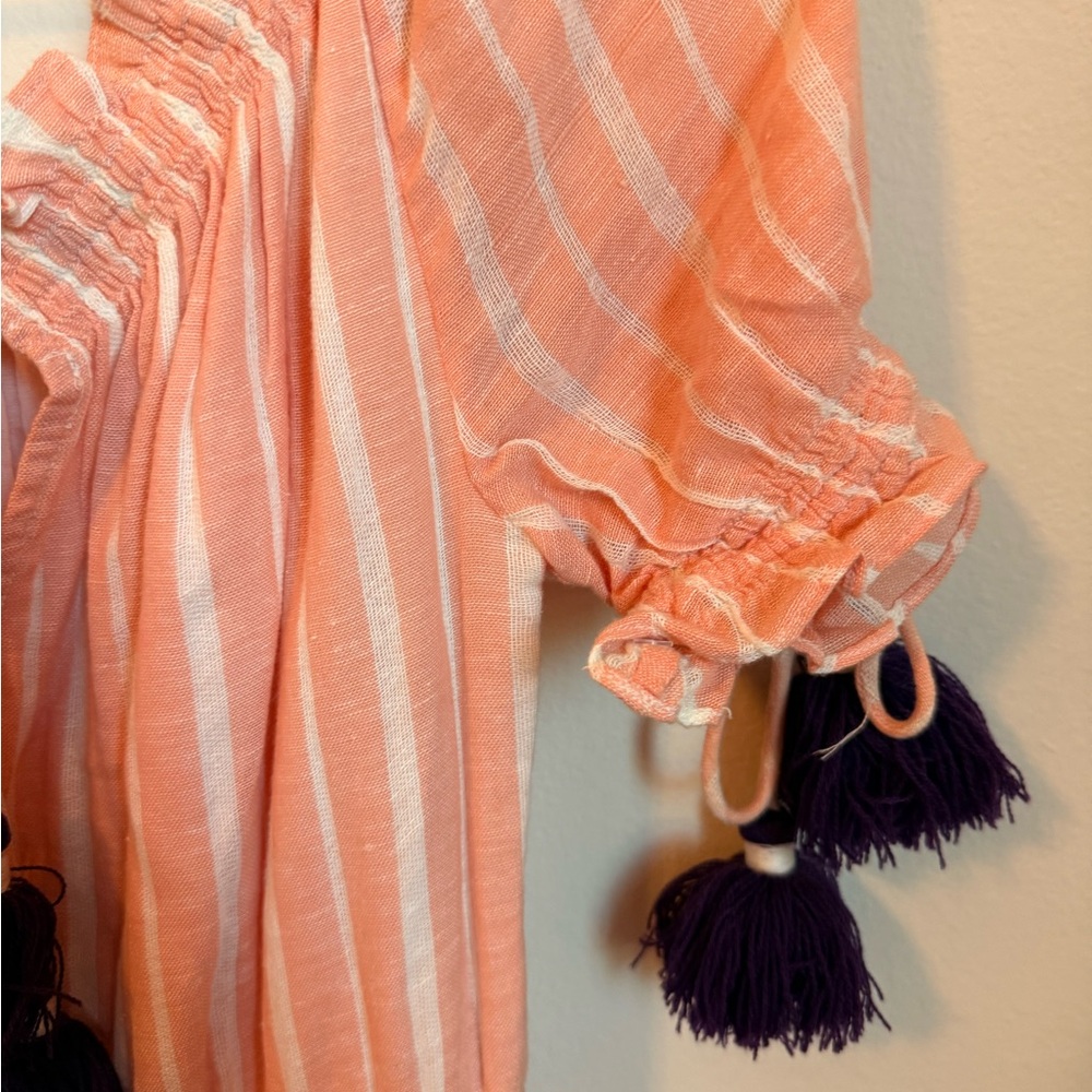 Hemant & Nandita Embroidered Tassel Dress - Picture 5 of 13